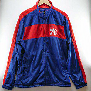 Philadelphia 76ers Jacket G-III‎ Carl Banks Windbreaker Blue Men’s Large